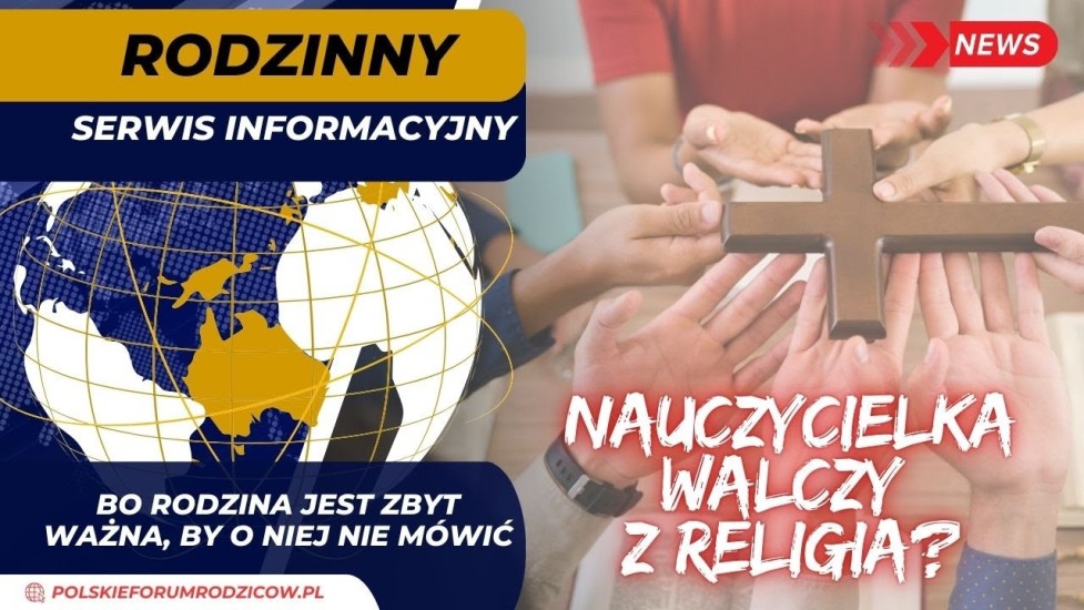  Nauczycielka bezcześci krzyż
